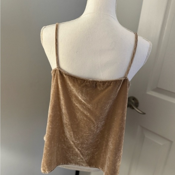 LOFT Champagne Velvet Strappy Cami Small - Picture 7 of 8